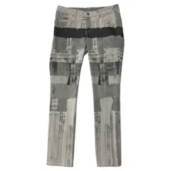 ISSEY MIYAKE(イッセイミヤケ) 水墨画デザインストレッチデニム パンツ IM31FF033 1(Sサイズ程度) グレーのサムネイル