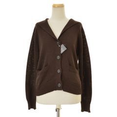 【MARGARETHOWELL】24SS 5784164002 LINEN COTTON SILK KNIT長袖カーディガン