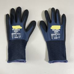 [ファッション小物]3:手袋　軍手　wonder grip フレックス　M スチールブルー