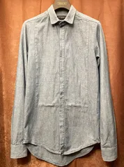 MADE IN ITALY製 GOLDEN GOOSE DELUXE BRAND 長袖シャンブレーシャツ ライトインディゴ XSサイズのサムネイル