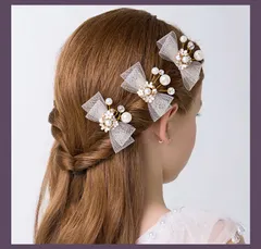 ベビー キッズ ヘアバンド カチューシャ ドレス 髪飾り 花かんむり 花冠 舞台 ウェディング リボン 子供 フォーマル ヘアアクセサリー 3点セット