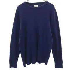 BEAMS ビームス 日本製 長袖 ワッフル Tシャツ XL ネイビー ロンT メンズ 古着