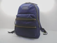 s25g-A564k【中古】MARC JACOBS マークジェイコブス　リュックサック　バックパック　バイカー　M0008296　ネイビー