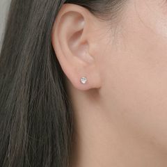 ピアス レディース 金属アレルギー対応 つけっぱなしOK ステンレス シンプル キュービックジルコニア ジルコニア CZ ワンポイント 上品 華やか LUPIS ルピス st0094