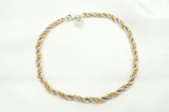 ティファニー ツイストロープ ブレスレット コンビ 750 K18YG SV925 銀 シルバー TIFFANY&Co. 3899j