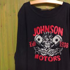 Johnson Motors ジョンソンモータース パサデナ アメリカ　アメ車  ロンT 長袖Tシャツ