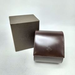 パテックフィリップ 時計ケース ブラウンレザー トラベルケース - メルカリ