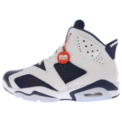 NIKE (ナイキ) AIR JORDAN 6 RETRO OLYMPIC 2024 エアジョーダン 6 レトロ オリンピック スニーカー CT8529-164 ホワイト/ネイビー US12/30.0cm