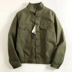 56b12 《新品保管》 イタリア製 BAGUTTA バグッタ スタンドカラー ブルゾン ジャケット TOMMY₋GL 11490 サイズS オリーブ コットンポりエステル メンズのサムネイル