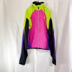 美品 adidas アディダス CLIMA PROOF クライマプルーフ レディース フルジップ ナイロンジャケット ベスト S パープル ブラック ピンク イエロー カラフル 2way 薄手 スポーツウェア 吸汗 速乾 防風 撥水 オシャレ かっこいい