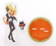 【中古】アクリルスタンド・アクリルパネル 沢田綱吉＆リボーン アクリルスタンドフィギュア 「家庭教師ヒットマンREBORN!＠ダッシュストア」 受注生産限定