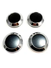 ホイール センターキャップ 64mm ハブキャップ 汎用 ブラック/シルバー