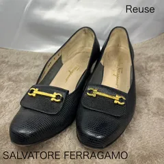 【Reuse】SALVATORE FERRAGAMO フェラガモ パンプス 7C