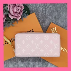 《 LOUISVUITTON 》　ルイヴィトン　モノグラムアンプラントジッピーウォレット　長財布　ロングウォレット　ピンク　ベージュ　イエロー　RFIDタグ　M81279　保存箱付　送料無料・匿名配送・最短即日発送いたします！　1001