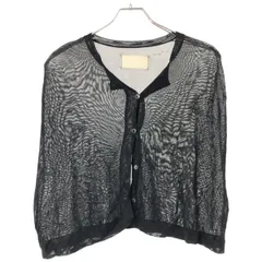 Maison Martin Margiela メゾン マルタン マルジェラ 白タグ メッシュケープカーディガン ブラックのサムネイル