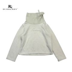 1508◯ BURBERRY 裏起毛　アイボリー　100 トップス　ハイネック