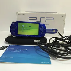 【中古】PSP「プレイステーション・ポータブル」 メタリックブルー (PSP-1000MB) 【メーカー生産終了】