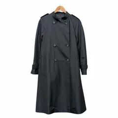 Aquascutum アクアスキュータム ナイロン ノーカラー スタンドカラー トレンチコート 5000150034-39 ネイビー系 サイズ 8