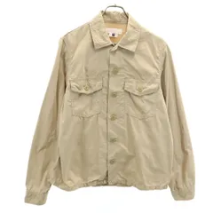 GANRYU ガンリュウ 2016年 日本製 長袖 ロングスリーブ シャツ S ベージュ COMME des GARCONS メンズ 古着