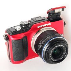 オリンパス OLYMPUS PL2 ミラーレスカメラ レッド