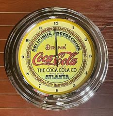 Coca-Cola コカコーラ ネオンクロック 掛時計 アンティーク アメリカン