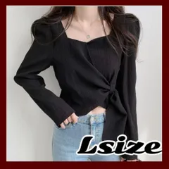 Lサイズ ブラウス リボン ブラック 黒 フォーマル トップス ブラック シャツ  オフィスカジュアル  おしゃれ  リボン   上品  大人