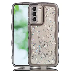 【特価セール】s21 ケース SC-51B SCG09 クリア Galaxy キラキラ 星 かわいい tpuソフトケース 薄型 傷防止背面 Samsung 滑り止め 指紋防止 美しい おしゃれ ストラップホール付き スマホケース YUYIB ギャラクシーs21