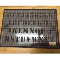 ステンシルシート　英字　単品
