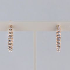 【即日発送・水曜定休日・木曜発送】【美品】 MIKIMOTO （ミキモト） ﾀﾞｲﾔﾓﾝﾄﾞﾋﾟｱｽ 750PG ブランドジュエリー ピアス/イヤリング  K18PG GE-372PK used:A