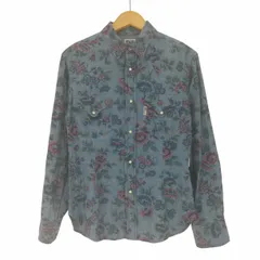 ブルーブルー BLUE BLUE 総柄 L/S ウエスタン シャツ レディース 表記無 のサムネイル
