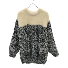 ケイシラハタ 長袖 ニット F ホワイト×グリーン kei shirahata styling 16WNT184018 レディース