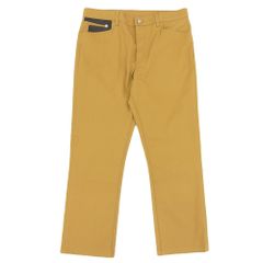 【本物保証】 新品同様 エルメス HERMES スラックス 46サイズ メンズ ズボン ボトムス ストレート コットン マスタードイエロー