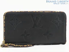 【激レア美品】ルイヴィトン　LOUIS VUITTON　モノグラム アンプラント　ワイルド アット ハート　レオパード ヒョウ柄　ジッピーウォレット　ラウンドファスナー長財布　ノワール ブラック　M80680