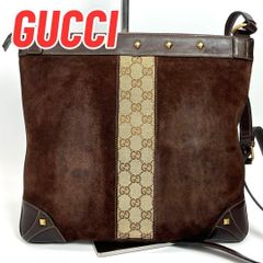 GUCCI グッチ ショルダーバッグ グッチシマ スタッズ ブラウン