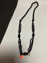 新品★オニキスロングネックレス 7割引