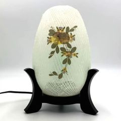 盆提灯　糸車　押し花