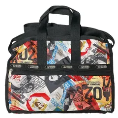 レスポートサック LeSportsac 2wayショルダーバッグ ミディアムウィークエンダー グラフィック ニュースペーパー柄 ポスター柄 MADE IN COSTA RICA