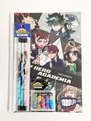 僕のヒーローアカデミア3点セット　方眼ノート　鉛筆　鉛筆キャップ