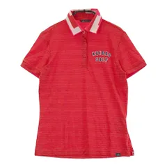 サイズ：M ADIDAS GOLF アディダスゴルフ  半袖 ポロシャツ 刺繍 総柄 レッド系 [240101454060] ゴルフウェア レディース ストスト