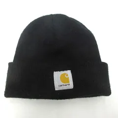H■カナダ製■カーハート/CARHARTT ニットキャップ ワッチキャップ 帽子/黒/兼用■1 【中古】