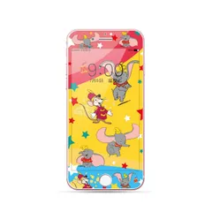 iPhone 6/7/8 ガラスフィルム iPhone SE 第2世代 第3世代 強化 液晶 保護 フィルム ディズニー ダンボ 2 硬度9H キャラクター 3D クリアフィルム