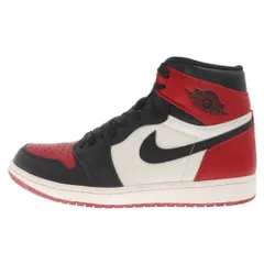 NIKE (ナイキ) AIR JORDAN 1 RETRO HIGH OG BRED TOE エアジョーダン1 ブレッドトゥ ハイカットスニーカー レッド/ブラック US9.5/27.5cm 555088-610