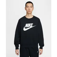 ナイキ スウェットシャツ 長袖 トレーナー メンズ NIKE クラブ BB GFX クルー L/S トップ 裏フリース 裏起毛 男性  スエット トップス スポーツウエア  nike club 黒 ブラック  スポーツMIX メンズウェア/FN3891-010