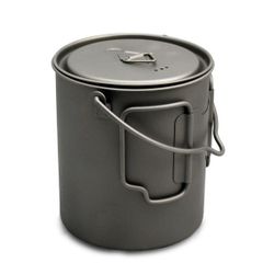 TOAKS　正規代理店　アウトドア　軽量化　チタンポット（ポットにハンドル付き) 750ml　POT-750-BH