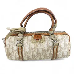 【美品】クリスチャンディオール ハンドバッグ トロッター ロマンティック Christian Dior クリスチャン・ディオール ロマンティック