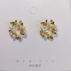 ピアス レディース パール 真珠　花　ジュエリー