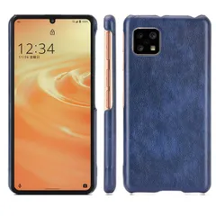 AQUOS sense6 ケース SH-54B SHG05 センス6 レザー ハード ケース 【Color】 ネイビーのサムネイル