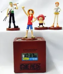 【中古】置き時計・壁掛け時計(キャラクター) ワンピース おしゃべりフィギュア目覚まし時計