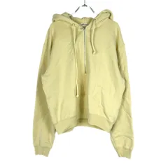 AURALEE オーラリー 23AW HIGH COUNT HEAVY SWEAT P/O ハーフジップパーカー A23AP01HU イエロー 1のサムネイル