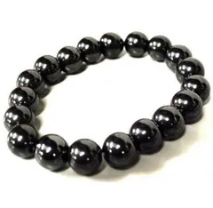 磁気ブレスレット★10mm玉★天然ヘマタイト鉱石★化粧箱入り